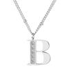 Amazon Supply 14k ouro real galvanoplastia simples titânio aço cnc diamante zircão colar 26 letras Inglês colar