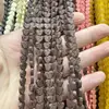 Cuentas Sueltas de Piedra Volcánica en Forma de Corazón, Cuentas de Piedra Volcánica de Colores, Accesorios para Joyería DIY Semi-terminados al por Mayor