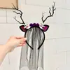 Faixa de Cabelo Nova para Halloween Transfronteiriça Festival dos Fantasmas Rosa Escuro Acessórios de Cabelo de Halloween Crânio Abóbora Fantasma Faixa de Cabeça Adorno de Cabeça