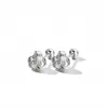 Pendientes Pequeños de Nudo Ruyi de Diseño de Nicho Estilo de Alta Gama para Mujer, Pendientes Versátiles de Personalidad de Lujo Ligero, Accesorios de Oreja de Moda al por Mayor