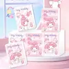 Lenço de Papel Colorido Sólido Sanrio, Papel de Lenço Impresso Kuromi, Textura Macia como Nuvem de Três Camadas, Pacote Pequeno, Licenciado Oficialmente, Portátil
