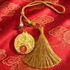 Estilo étnico chinês joia de liga pingente de dragão sólido chaveiro ornamento pendurado acessório de metal decoração atacado
