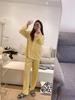 Outono e Inverno Ilha Veludo Casal Roupas de Casa Pijamas Nai Fu Cardigan Quente Roupas de Casa Preguiçosas Cardigan Masculino e Feminino