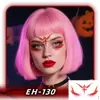 2025 Novos Adesivos de Tatuagem de Halloween Transfronteiriços Adesivos de Cicatriz para Rosto à Prova d'Água Adesivos de Cicatriz Engraçados de Terror de Halloween
