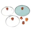 Mango Universal de Madera para Tapa de Olla para Uso Doméstico, Mango Anti-Escaldaduras, Accesorios para Mango de Tapa de Vidrio, Cabeza de Tapa de Madera Maciza