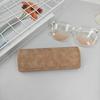Caja Hecha a Mano de Cuero PU Estilo Nuevo, Estuche para Gafas con Textura Artística Retro Simple, Se Puede Imprimir con Logo, Adecuado para Monturas de Gafas de Prescripción