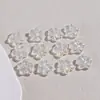Cuentas de Cristal Belleza de Hielo de 15*17 mm Flor de Huevo de Cinco Pétalos Cadena para Teléfono Móvil Colgante de Moda Accesorios con Cuentas para Teléfono Móvil