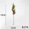 Flor de simulação Arranjo de flores de bagas de Natal Adereços para fotografia de desktop Acessórios de guirlanda Decorações de árvore de Natal Decoração flor de simulação