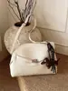Bolso Retro Maillard Marrón para Viajes Diarios para Mujer 2025 Nuevo Bolso de Hombro Cruzado de Gran Capacidad Bolso Tote de Gama Alta