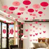 Decoração para Quarto de Casamento Sala de Estar Quarto com Caractere Dupla Felicidade Decorações Penduradas no Teto para a Nova Casa dos Noivos Montagem de Local para Banquete de Noivado Suprimentos