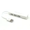LAN USB + Hub USB Nic 2 en 1 expansión 3 interfaces USB red USB a RJ45 versión 2.0