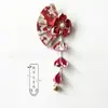 Acessórios de Cabelo de Tecido Feitos à Mão em Estilo Japonês, Tiaras com Pingentes de Flor de Cerejeira, Acessórios Tradicionais para Kimono Yukata, Grampos de Cabelo com Flores de Tecido Finamente Trabalhadas