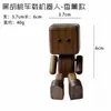 Figurita de Robot de Madera que Mueve las Piernas, Ambientador de Aire para Coche Creativo y Lindo, Adorno Decorativo para Coche que Mueve las Piernas, Juguete Pequeño
