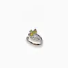 Anillo abierto de pétalo versátil de moda transfronteriza europea y americana para mujer, estilo de lujo ligero, elegante anillo para el dedo índice, accesorios versátiles al por mayor