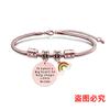 Pulsera europea y americana transfronteriza de acero inoxidable hueso de serpiente etiqueta Día del Maestro arcoíris regalo festivo grabado pulsera de acero titanio