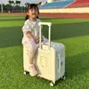 Maleta Infantil de 6 Ruedas Transfronteriza de 20 pulgadas para Equipaje de Mano con Función para Montar, Maleta Pequeña de Carrito con Contraseña, Equipaje de Viaje Personalizado