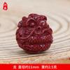 Pulsera de cuentas redondas del zodíaco, tres en seis, con arena de oro púrpura natural de alto contenido, doce cuentas sueltas, accesorios de cinabrio para bricolaje