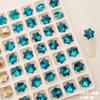 Explosiones de sonido de sacudida 8*8mm copo de nieve taladro de uñas puntiagudo color mágico japonés taladro de vidrio para uñas accesorios DIY decoración de uñas