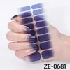 Fábrica Zhengxiang Personalizado Oem Gradiente Rosa Cebola Arco-Íris Película para Esmalte de Unha Adesivos de Nail Art 3D Europeus e Americanos Temu Adesivos de Unha Odm