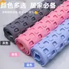 Alfombra antideslizante de baño a cuadros simple, alfombra de PVC para bañera con ventosas, alfombrilla de masaje para pies, alfombrilla barrera de agua para inodoro y baño