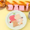 Serie de Herramientas para Hornear Microondas Dibujos Animados 3D Molde para Galletas Batidora DIY Impresión de Simulación