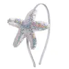 Nuevo pasador para el pelo diadema de estrella de mar para niños diadema dulce linda tocado regalo de princesa forma de estrella de mar diadema creativa suministro