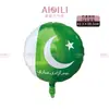 Diadema Día Nacional de Pakistán Corazón Palo de Mano Molde de Aluminio Globo Día Nacional de Pakistán Decoración de Evento Arreglo Globo