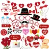 Pz145 47 Fiesta del Día de San Valentín Accesorios del Día de San Valentín Suministros Divertidos para Fiestas Accesorios para Fotos