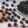 Venta al por mayor de cuentas de cristal con forma de copo de nieve de 10x12 mm con agujeros horizontales para pulseras y collares hechos a mano para DIY