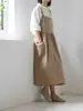 Delantal de Talla Grande para Hombres y Mujeres con Impresión de Logo para Cocina Floristería Falda Plisada para Ropa de Trabajo de Cocina