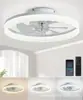 Luz de Ventilador LED para Sala de Estar Amazon Style, Control Remoto Inteligente para Dormitorio 110V Luz de Ventilador de Techo para Comedor, Luz de Ventilador en Paquete Pequeño