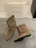 Hebilla de cinturón de cuero retro post-apocalíptica, botas de pierna de pantalón de cuero suave para mujer 2026, nuevas, punta fina, temperamento, botines, botas de montar a media pantorrilla, modernas