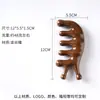 Pente de Massagem de Sândalo Dourado, Pente Meridianos com Cabeça de Cavalo-Marinho e Golfinho, Massageador Rake de Galhada com Cinco Bolas, Produto Cultural e Criativo com Logotipo Gravado