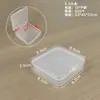 Caja de almacenamiento pequeña cuadrada para artículos varios, caja de embalaje transparente, caja de plástico para piezas de joyería, caja de exhibición para decoración de uñas