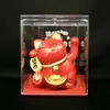 Ornamentos criativos de gato da sorte solar de 2 polegadas acenam automaticamente em todas as direções para atrair dinheiro decoração de mesa de escritório caixa balcão de atendimento