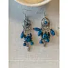 Novos Brincos de Franja Vermelhos com Contas Estilo Chinês para Mulheres, Brincos Estilo Étnico Retrô, Brincos Longos Únicos