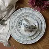 Plato Cerámico Vintage Francés Plato Cerámico Regency Taza y Platillo Retro Plato de Desayuno Taza de Café Taza y Platillo Plato Occidental