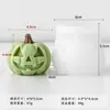 Jiahuimei Halloween Diablo Calabaza Aromaterapia Yeso Molde DIY Halloween Fantasma Vela Silicona Molde