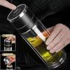 Vaso de Vidrio Templado, Anticaídas e Irrompible, Juego Grande, Antiexplosión, Portátil para Hombres y Mujeres, Aislado para Viajes de Negocios, Té Filtrado