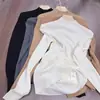 Lã Merino Super Fina~! Autocaleção~Suéter de Gola Alta Meia-Calça com Aquecimento Interno para Outono e Inverno, Manga Longa para Mulheres