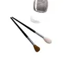 Pincel para Sombra de Ojos Pequeño de Llama Suave Ultra Suave Portátil Pincel para Rubor Lana Marrón Pincel de Maquillaje para Contorno Rubor Sombra de Nariz Cangzhou