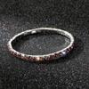 Joias de Mão Transfronteiriças Europeias e Americanas Atacado Diamante Completo Linha Única Pulseira Elástica Noiva Versátil Pulseira de Strass Corrente de Garra Pulseira de Diamante