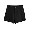 2024 Verão Cintura Alta Slimming A-line Shorts Feminino Novo Estilo Americano Spice Girls Justo Stretch Casual Straight Hot Pants