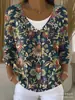 Nova blusa de moletom com botões, gola V, manga longa, estampada em 3D, estilo personalidade, solta, para outono e inverno, jaqueta suéter para mulheres