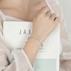 Pulsera Jingdong red abierta lisa esmerilada para mujer amor como estrellas pulsera joven moda pequeña fresca pulsera de estudiante