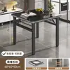 Mesa Retangular Dobrável, Mesa de Jantar Portátil Simples para Uso Doméstico, Mesa para Casa de Aluguel, Mesa Longa para Computador, Mesa de Estudo