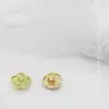 Botões Pequenos de Metal em Formato de Flor com Diamantes de 12mm, Botões em Formato de Gota, Tops Femininos, Punhos de Tricô, Botões de Pérola