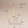 Suporte de Exibição Quadrado Simples de Acrílico Aço Inoxidável Cristal com Base Transparente para Cristais Minerais