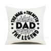 Amazon Explosiones Día del Padre Barba Azul Blanco Dibujos Animados Funda de Almohada Decoración del Hogar Sala de Estar Dormitorio