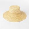 Sombrero de paja de moda para primavera y verano, informal, con parte superior plana y alero grande, para exteriores, playa, viajes, protector solar, parasol, sombrero de paja moderno.
